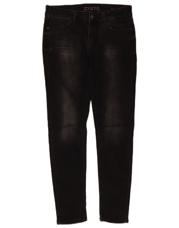 Zara Dame Skinny Jeans med lav talje EU 38 Small W28 L27 Sort