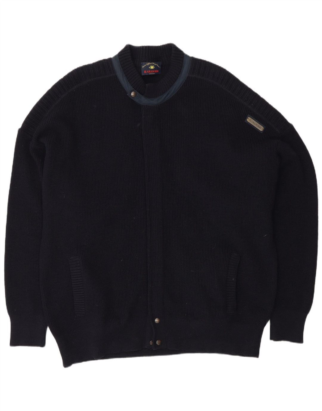 Il Granchio Herre Cardigan Sweater XL Navy Blue