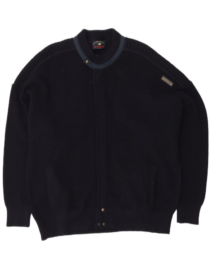 Il Granchio Herre Cardigan Sweater XL Navy Blue