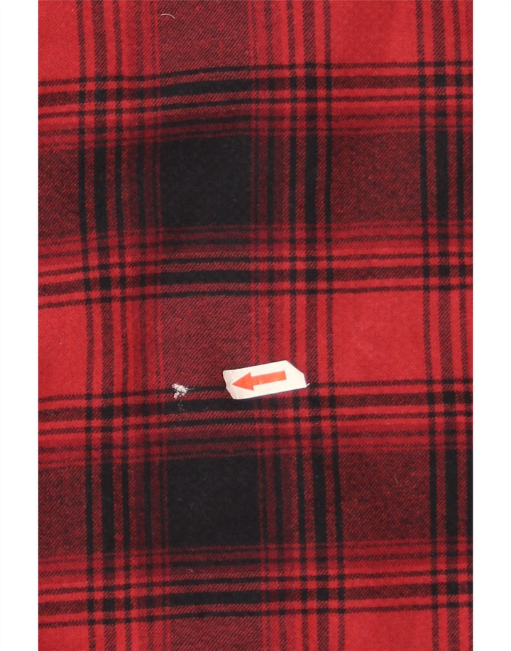 Marks & Spencer Herre Regular Overshirt Flanellskjorte 2XL rød ternet