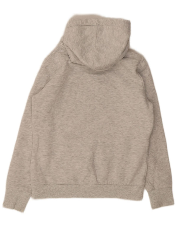 Superdry grafisk hættetrøje til kvinder UK 12 Medium Grey Flecked Bomuld