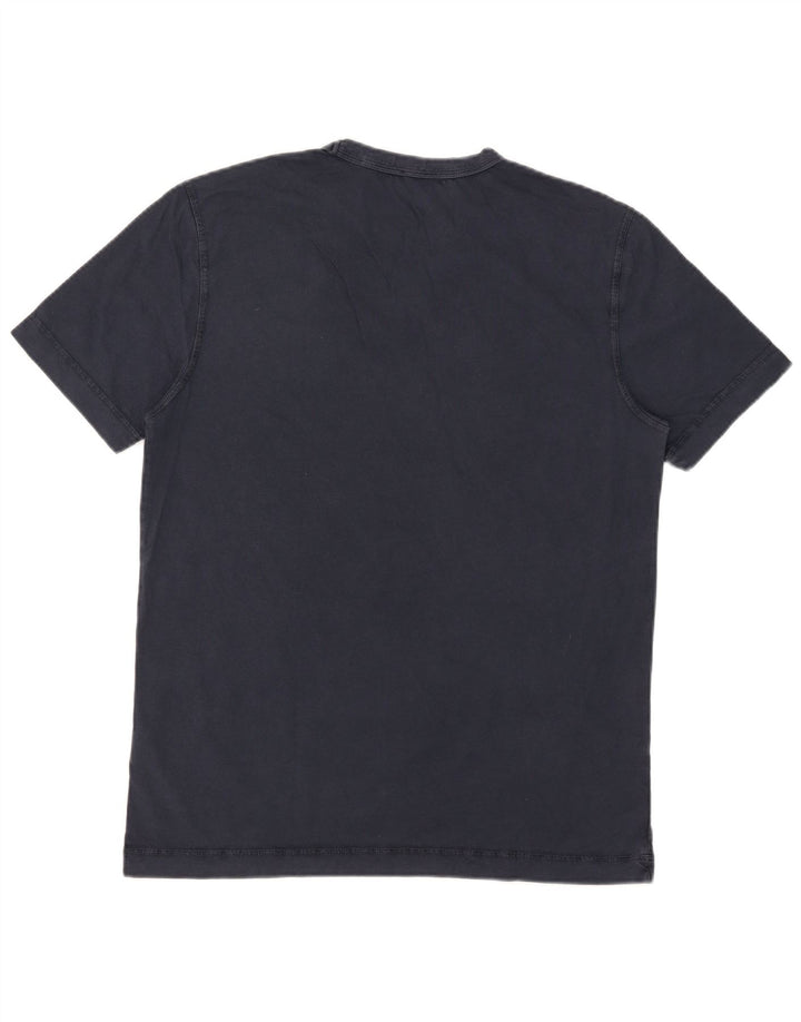 Hugo Boss Herre T-Shirt Top Medium Marineblå Bomuld
