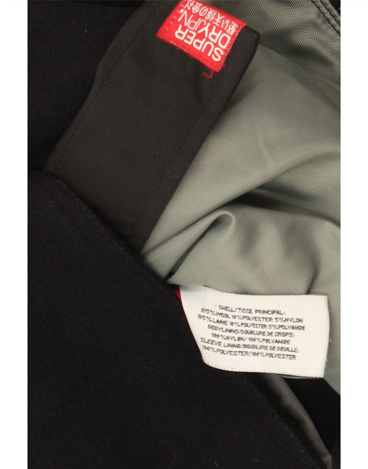 Superdry Herre grafisk militærjakke UK 38 Mellem marineblå uld