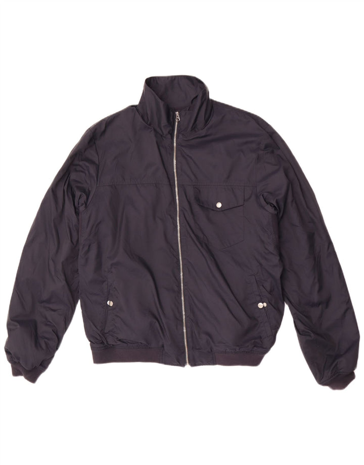 Gap Herre Bomber Jacket UK 38 Medium Navy Blue Nylon
