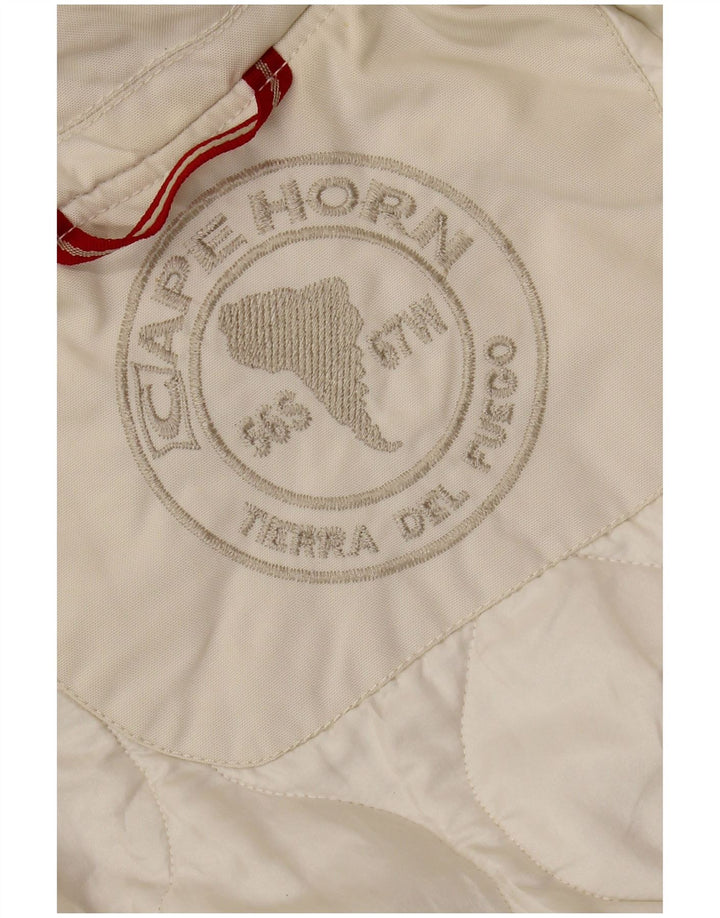 CAPE HORN Dame hættejakke vindjakke UK 14 Medium Off White