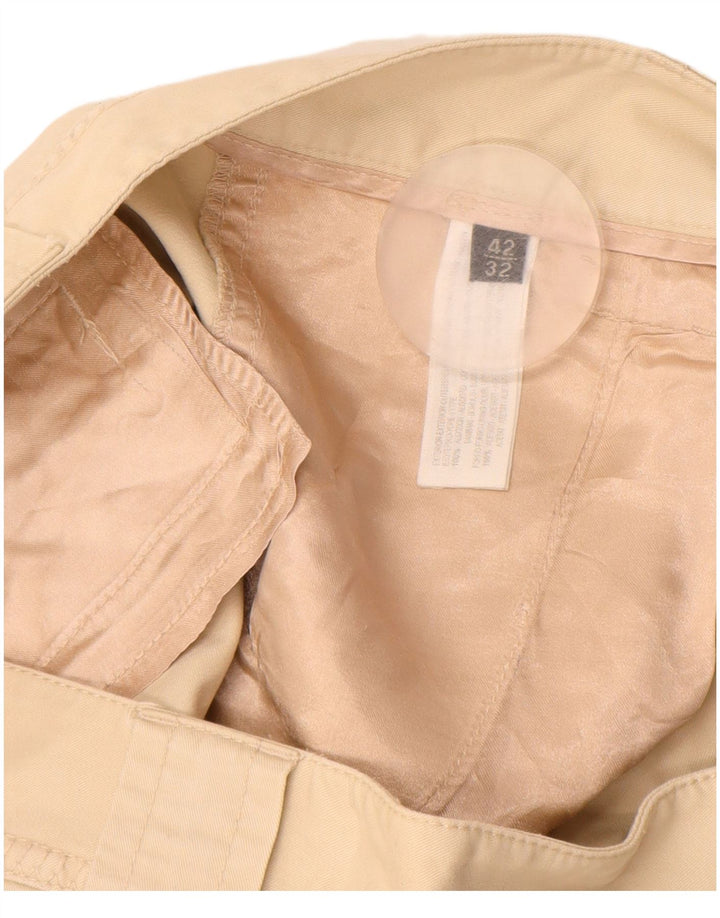 MASSIMO DUTTI Lige Chinobukser til kvinder EU 42 Large W32 L33 Beige