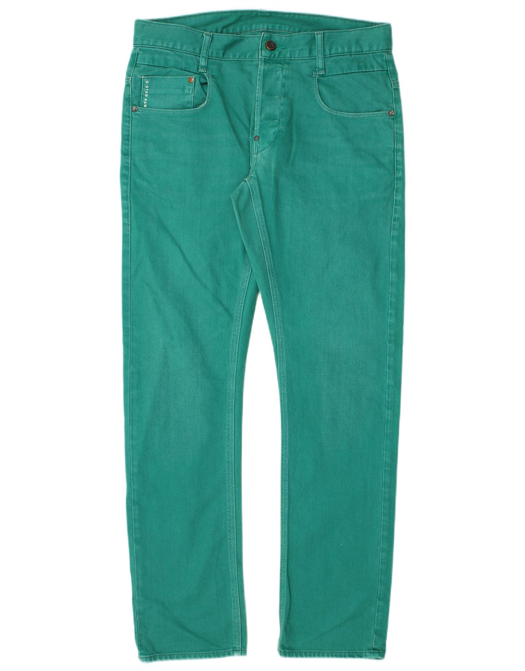 G-Star Slim Jeans til mænd W33 L32 Grøn bomuld
