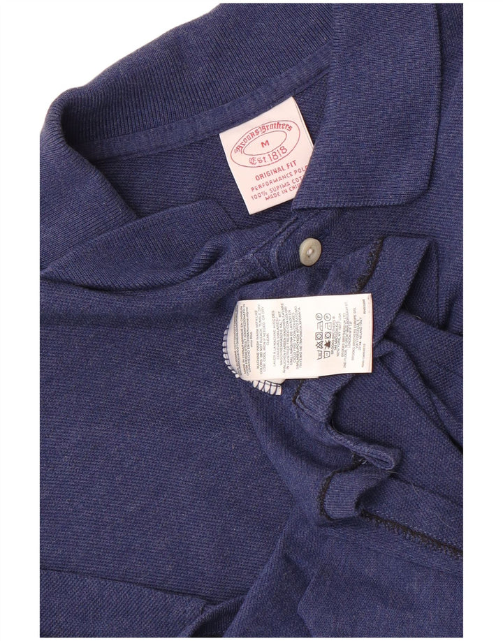 Brooks Brothers Herre Original Fit Polo Shirt Medium Blue Bomuld