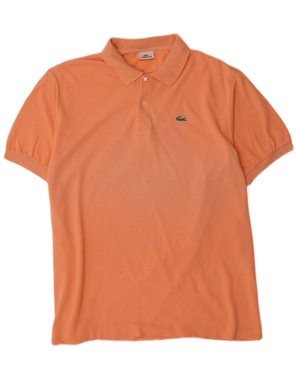 Lacoste Herre Regular Fit Polo Shirt Størrelse 7 2XL Orange Bomuld