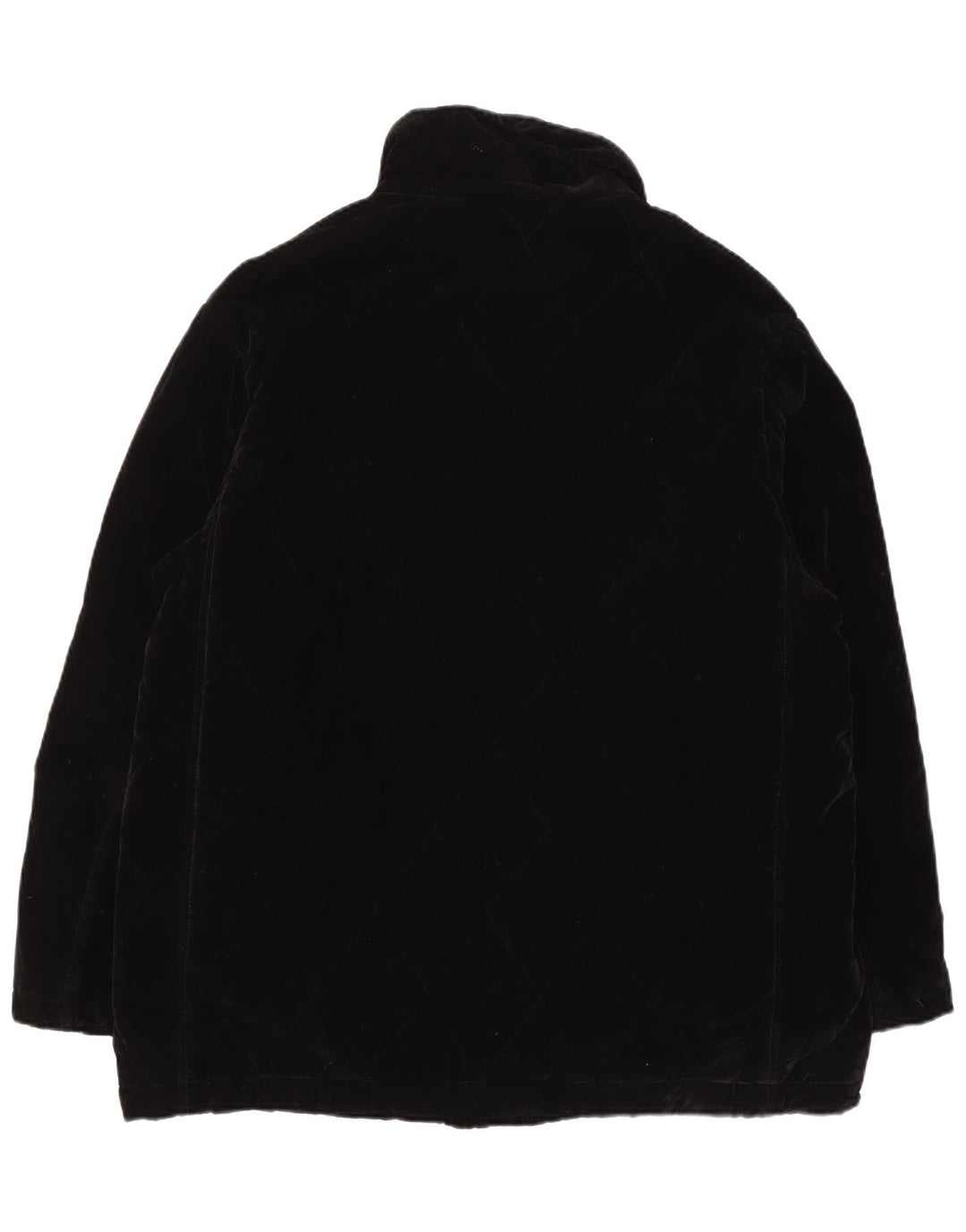 Trussardi Herre Quiltet Windbreaker Jacket IT 54 2XL Sort Bomuld