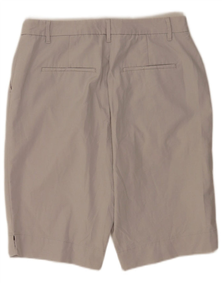 Marks & Spencer Chino Shorts til kvinder UK 12 Medium W30 Grå Bomuld