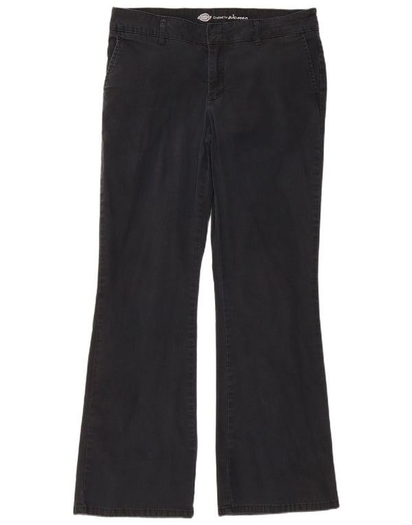 Dickies Dame Bootcut Slim Casual Bukser W32 L30 Sort Bomuld
