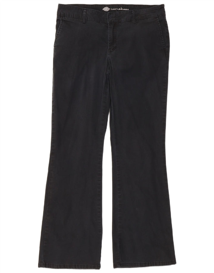 Dickies Dame Bootcut Slim Casual Bukser W32 L30 Sort Bomuld