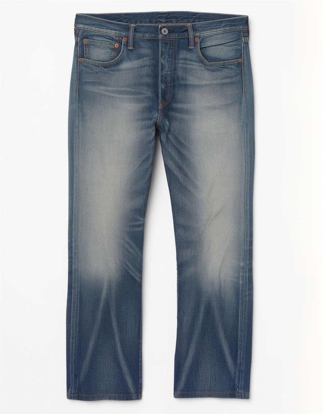 Levi's Herre 501 Straight Jeans W34 L28 Blå Bomuld
