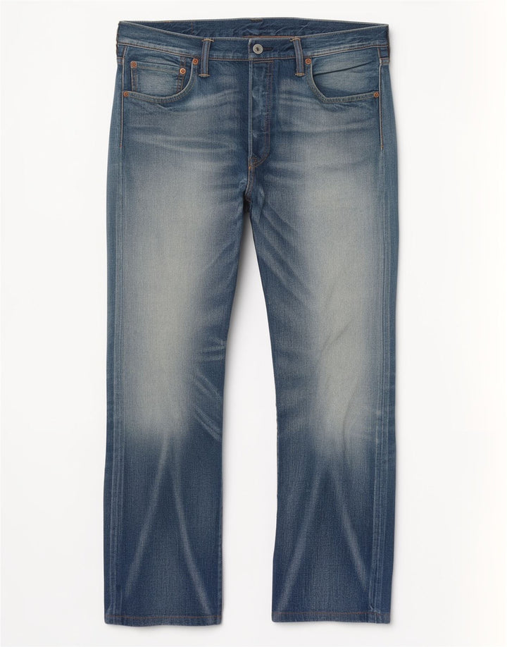 Levi's Herre 501 Straight Jeans W34 L28 Blå Bomuld
