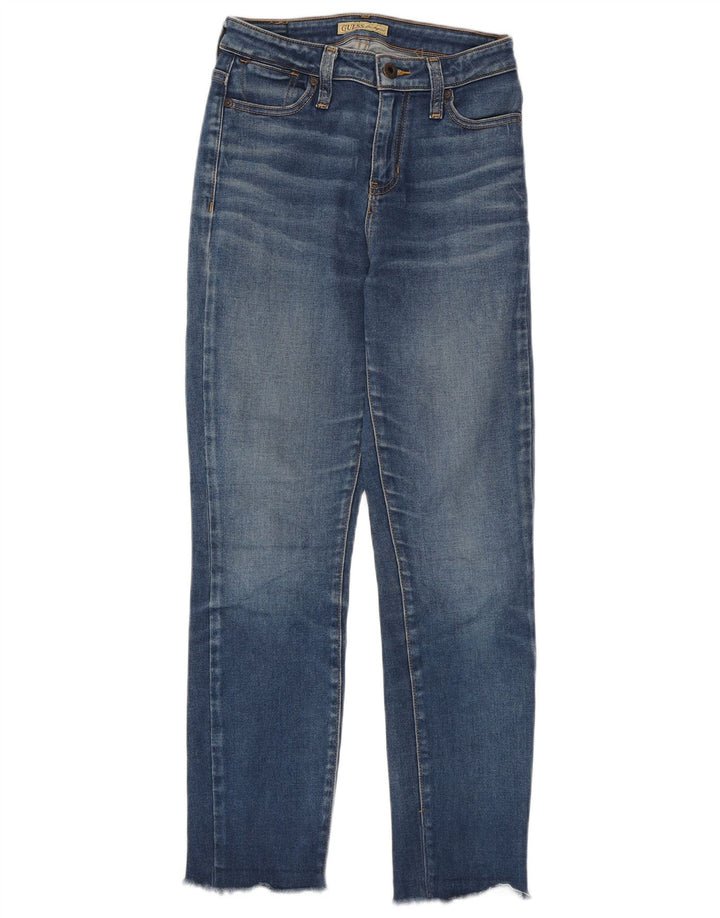 GUESS Slim Jeans til kvinder W25 L27 Blå Bomuld
