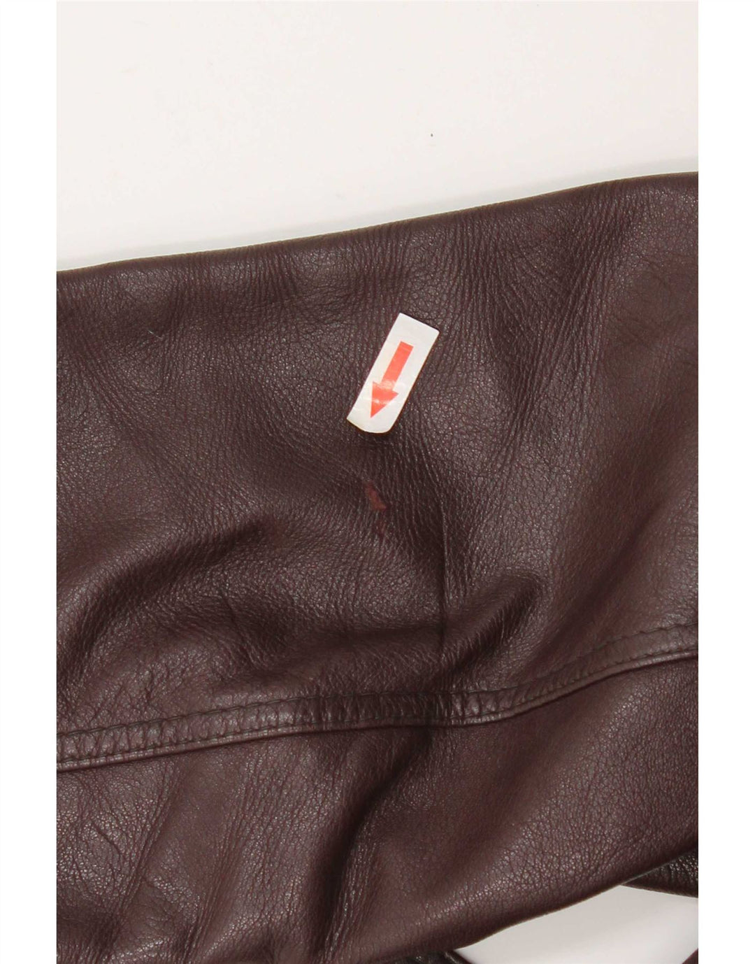 Vintage læderfrakke til kvinder UK 14 Medium Burgundy læder