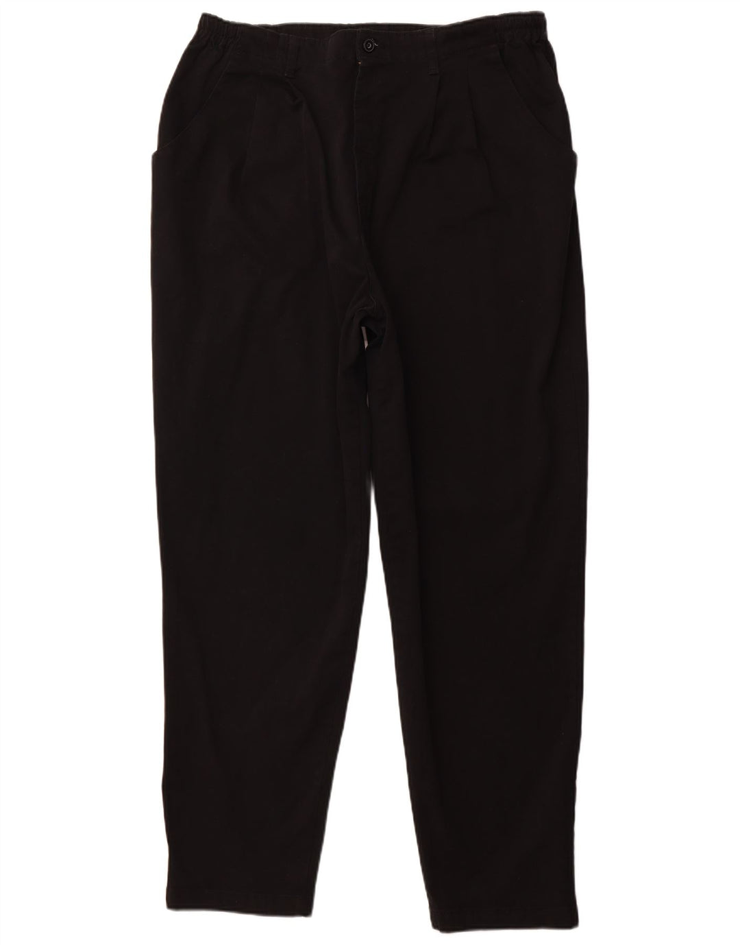 LEE afslappet pasform chinobukser til kvinder US 22 3XL W40 L31 sort bomuld