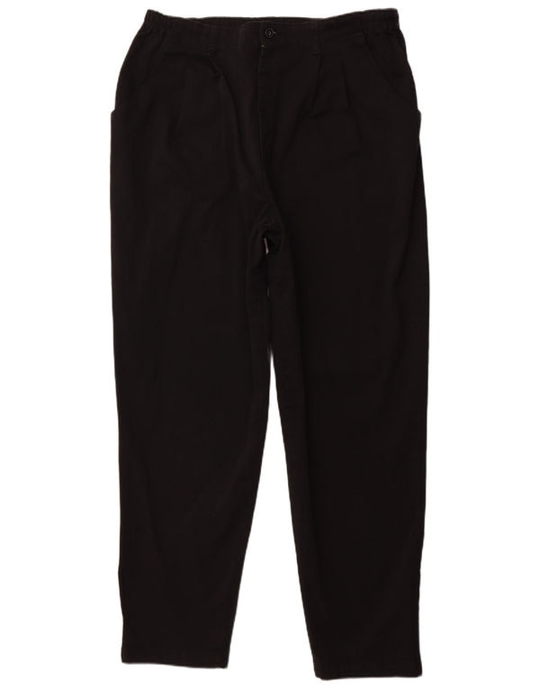 LEE afslappet pasform chinobukser til kvinder US 22 3XL W40 L31 sort bomuld