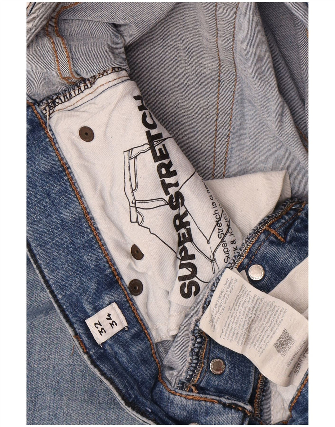Jack & Jones Herre GLENN Slim Jeans W32 L34 Blå Bomuld