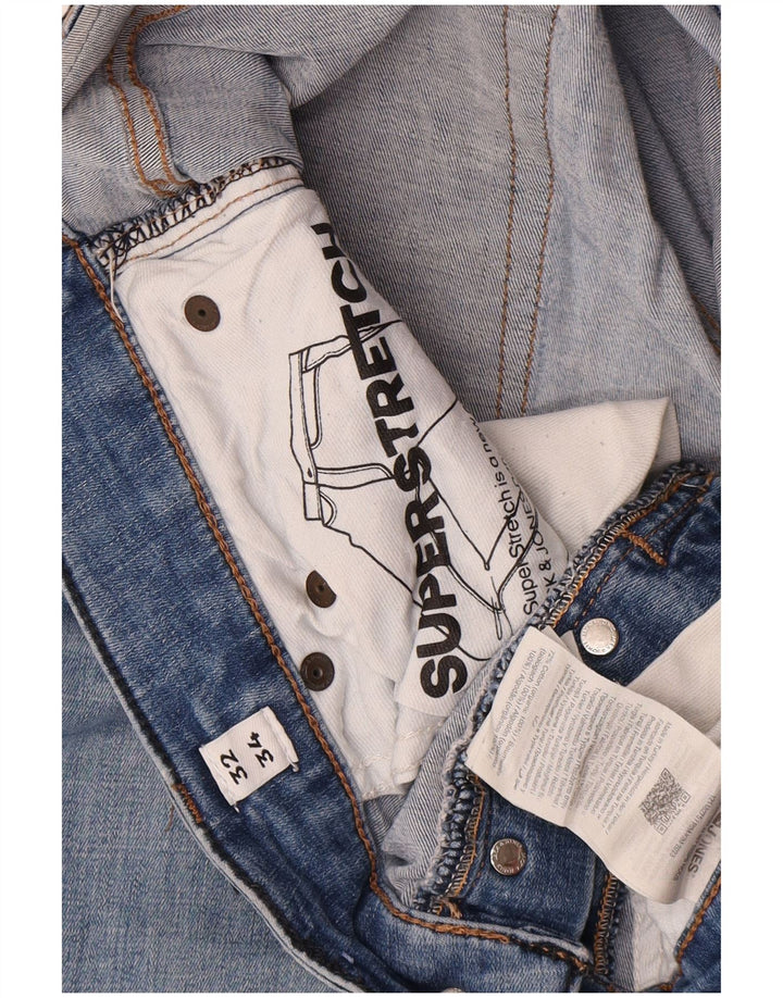 Jack & Jones Herre GLENN Slim Jeans W32 L34 Blå Bomuld