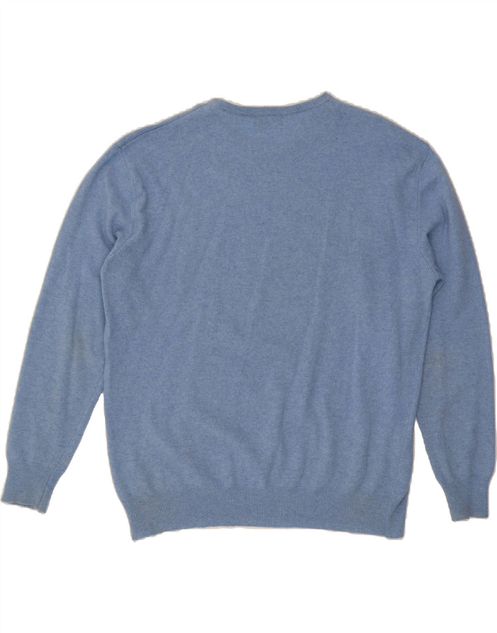 KAPPA Mens Crew Neck Jumper Sweater 2XL Blue Wool Vintage Kappa and Second-Hand Kappa from Messina Hembry 