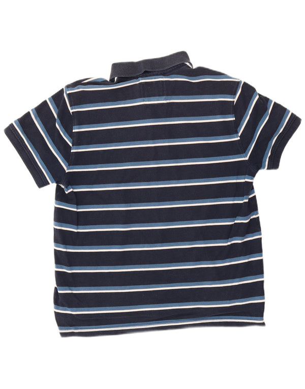 Besætningstøj Herre poloshirt XL marineblå stribet bomuld