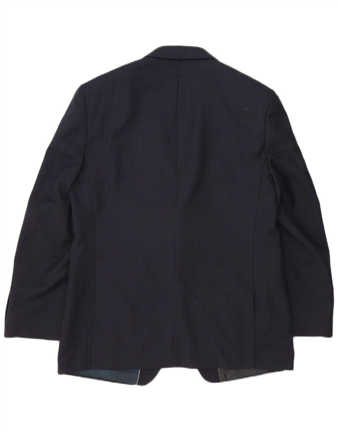 Marks & Spencer Herre 2-knaps blazerjakke UK 42 XL Marineblå nålestribe