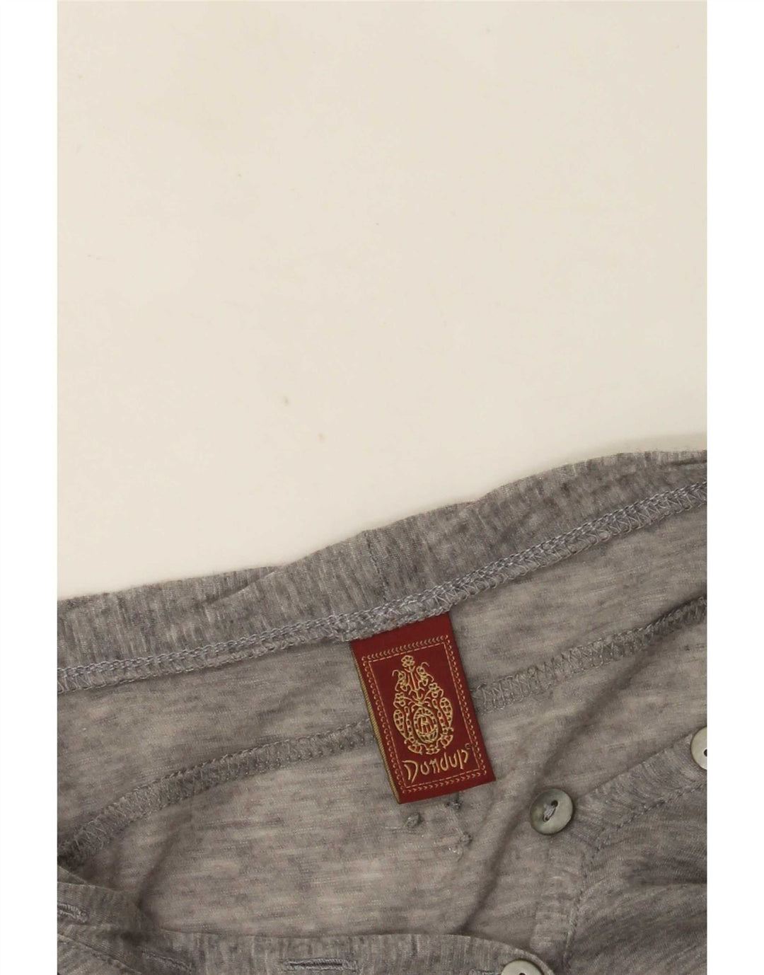 Dondup Dame Top Langærmet UK 8 Small Grå Flecked