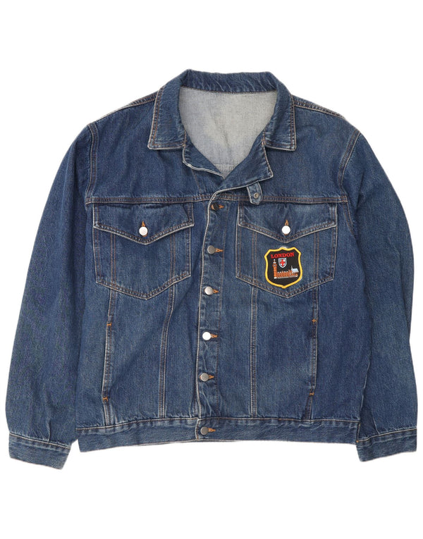 Vintage Herre denimjakke UK 44 2XL Blå Bomuld