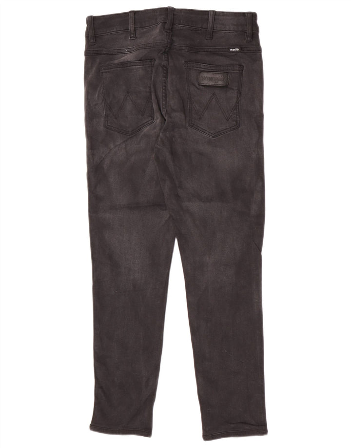 Wrangler Dame Distressed Slim Jeans W30 L26 Sort Bomuld