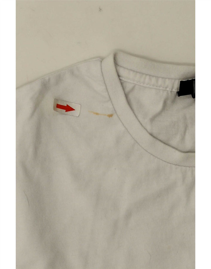 Ellesse Herre T-Shirt Top Stor Hvid Bomuld