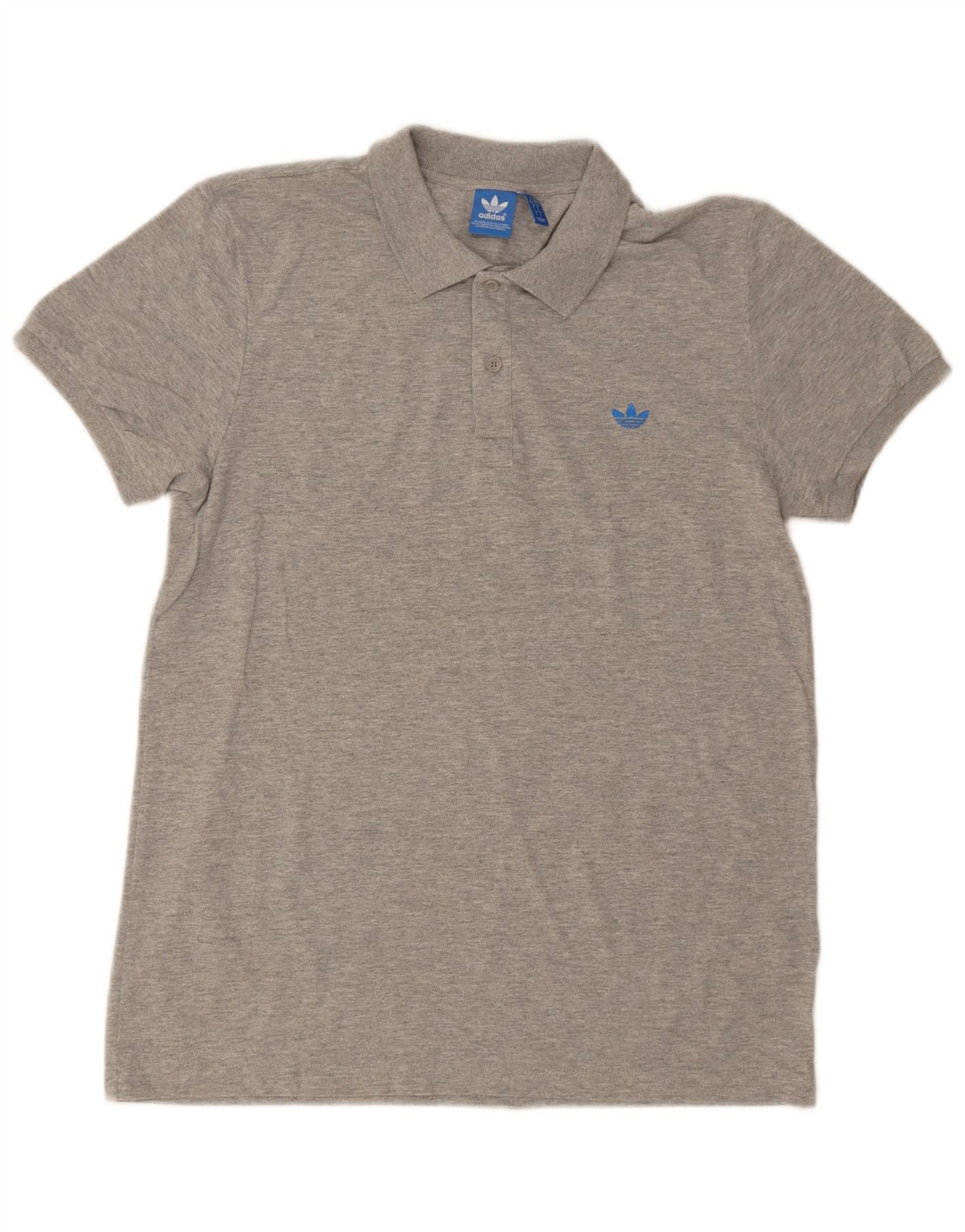 Adidas Polo Shirt til mænd, stor grå bomuld