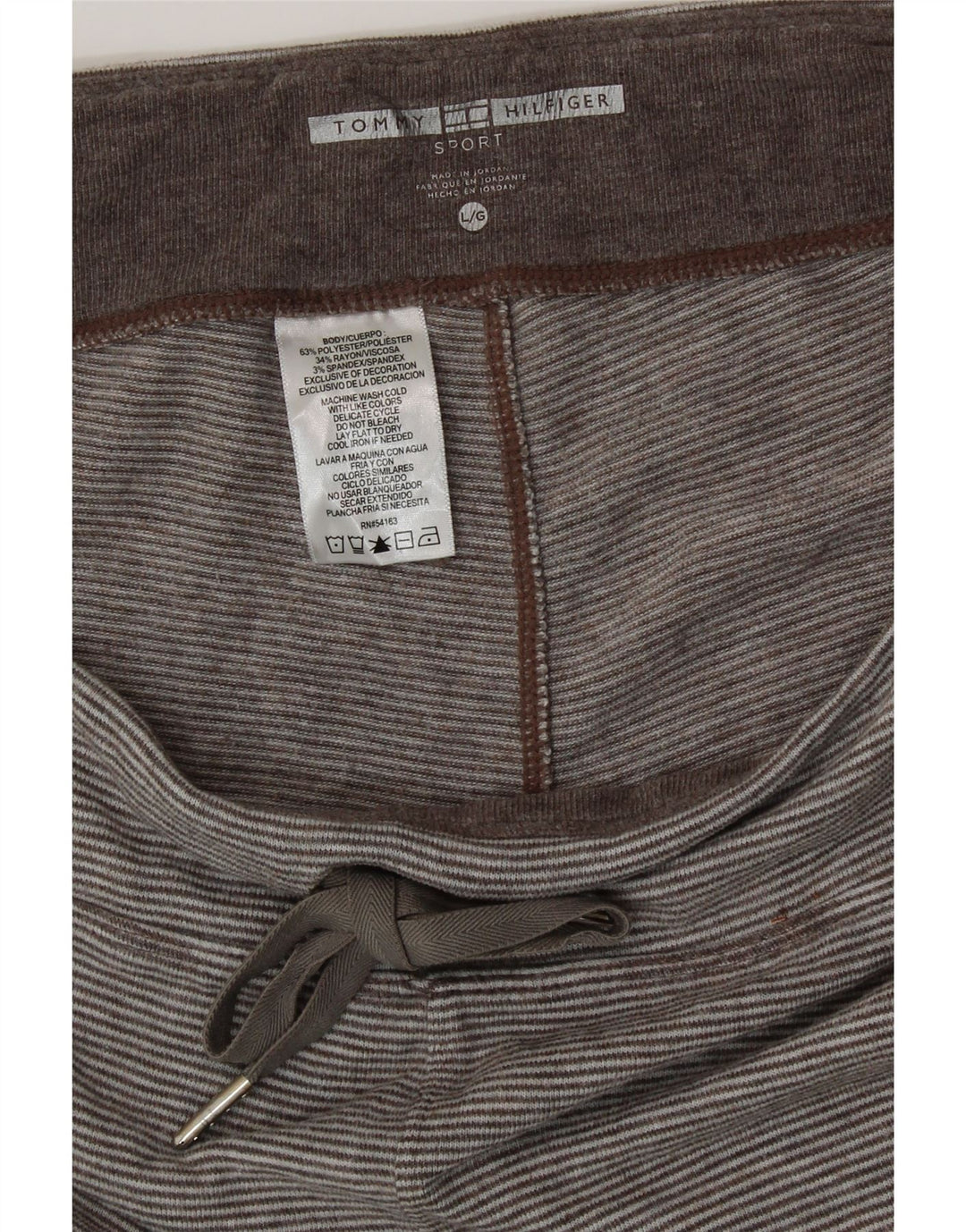 TOMMY HILFIGER Træningsdragt til kvinder Joggers UK 16 Large Grå