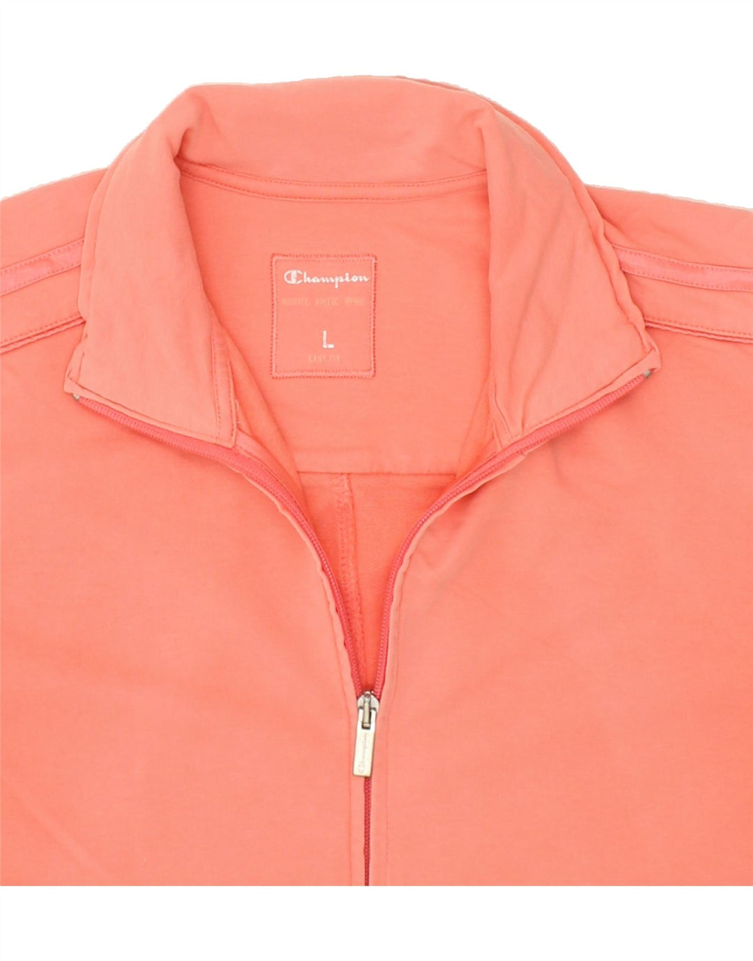 CHAMPION Womens Tracksuit Top Jacket UK 16 Large Orange Cotton Vintage Champion and Second-Hand Champion from Messina Hembry 