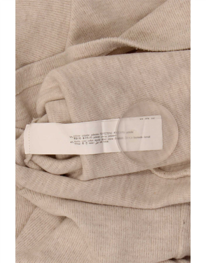 Zara Dame 3/4-ærmet Jumper Dress UK 14 Medium Beige Polyester