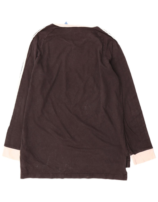 Adidas Herre Top Langærmet Stor Sort Colourblock Bomuld