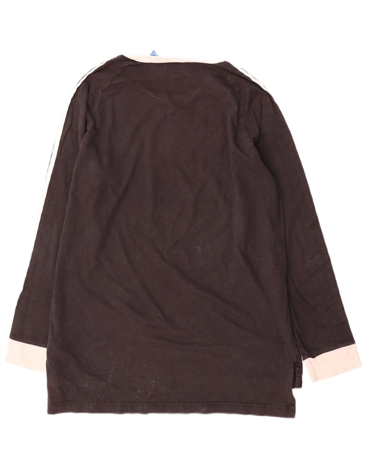Adidas Herre Top Langærmet Stor Sort Colourblock Bomuld