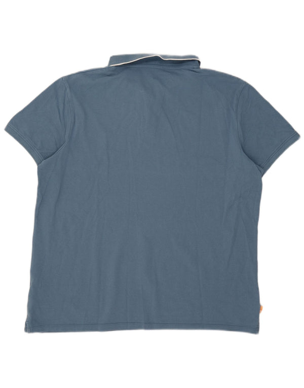Timberland Herre Slim Fit Polo Shirt 2XL Blå Bomuld