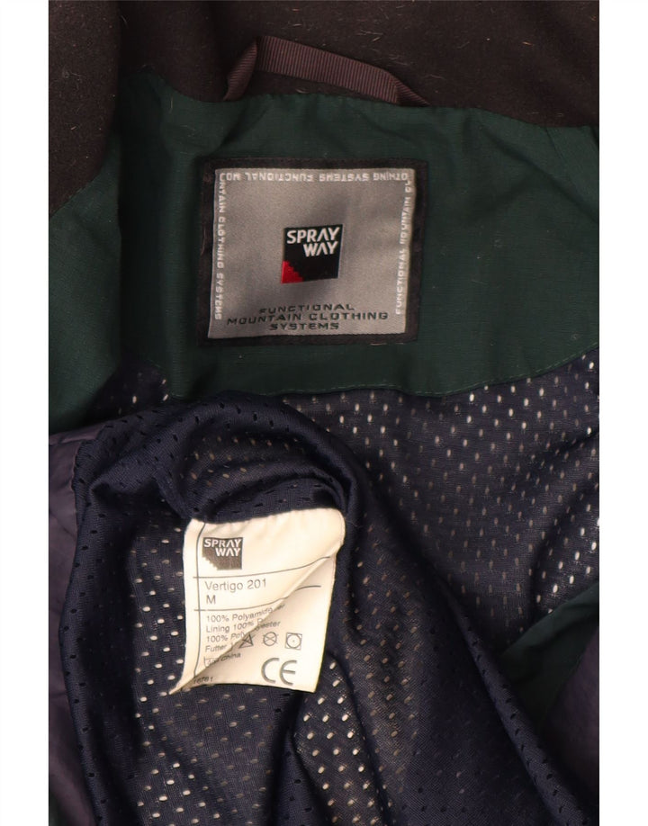 SPRAYWAY Regnjakke med hætte til mænd UK 38 Medium Grøn Polyamid