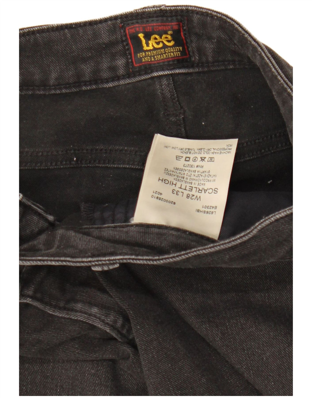 LEE Dame Scarlett High Skinny Jeans W28 L33 Sort Bomuld