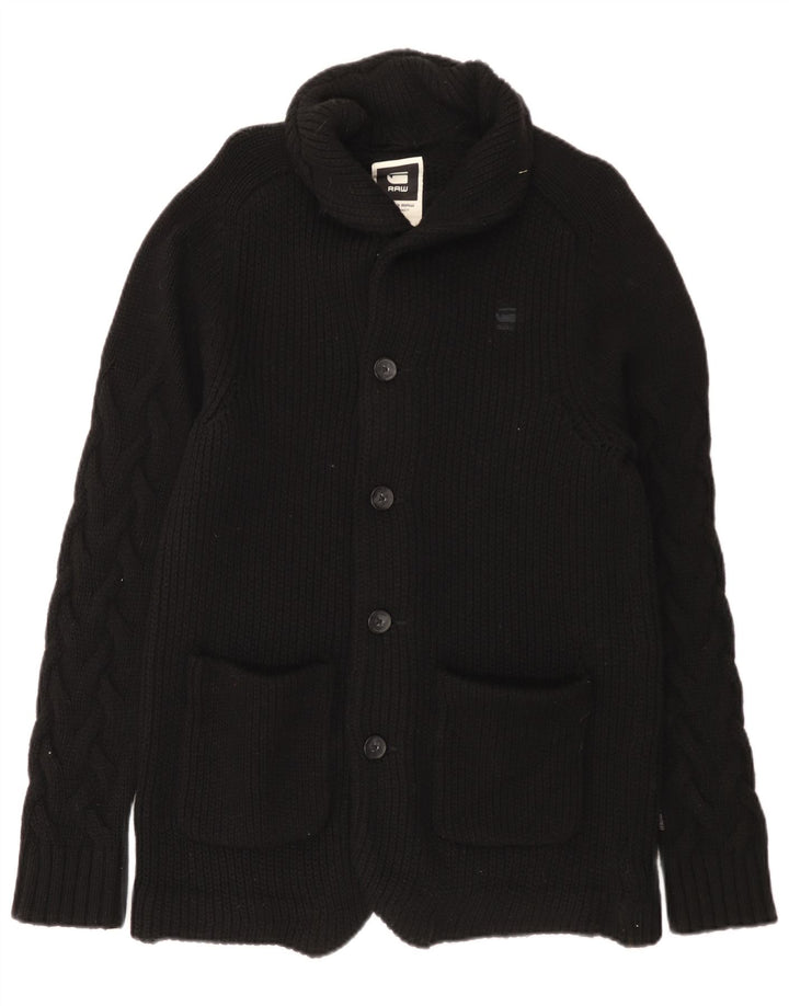 G-Star Herre cardigan sweater Medium Sort Uld