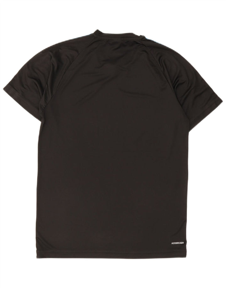 Adidas T-shirt top lille sort polyester til mænd
