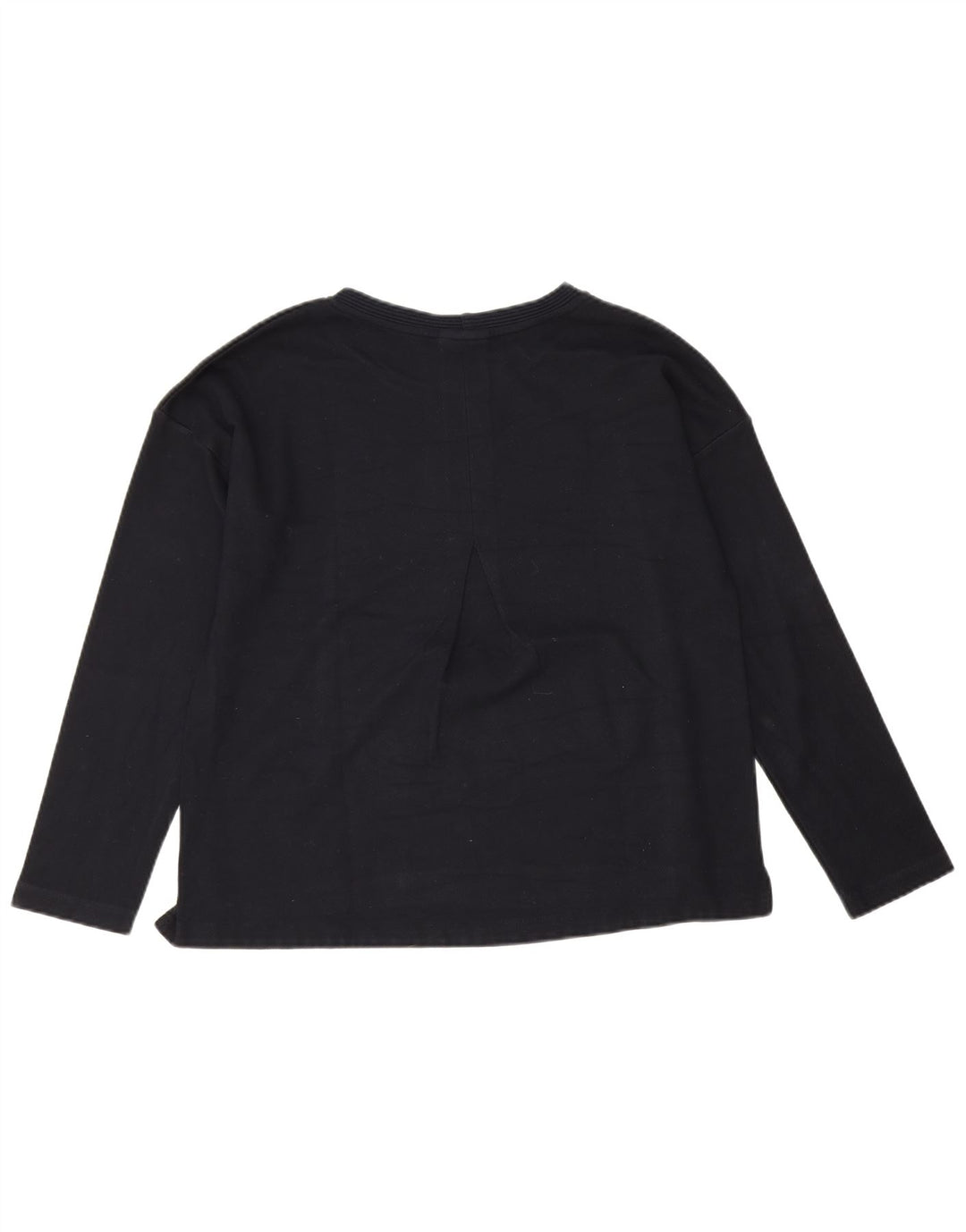 Massimo Dutti Dame Top Langærmet UK 16 Large Navy Blue