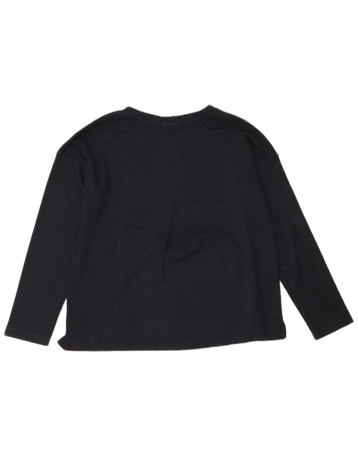 Massimo Dutti Dame Top Langærmet UK 16 Large Navy Blue