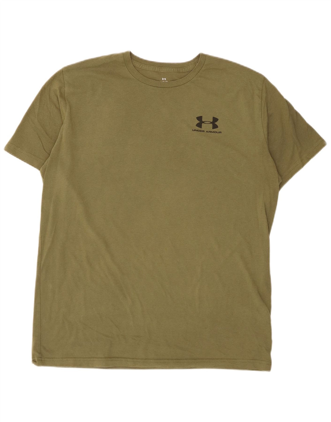 Under Armour Herre T-Shirt Top Stor Khaki Bomuld