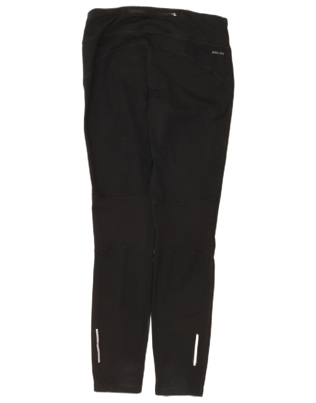Nike Dame Dri Fit Leggings UK 12 Medium Sort Polyester