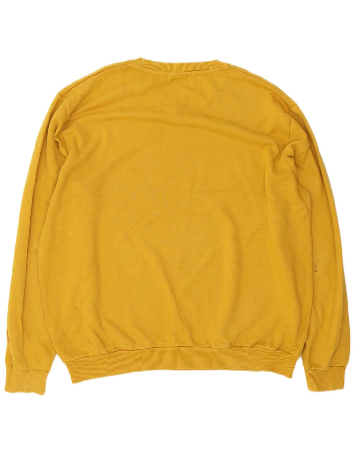 Zara Herre Sweatshirt Jumper 2XL Gul Bomuld