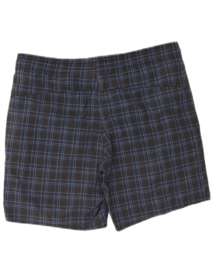 Adidas Badeshorts til mænd Små marineblå ternet polyester