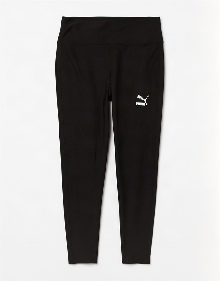 Puma Womens Crop Leggings UK 12 Medium Black Nylon